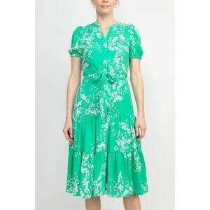 nanette lepore green lace dress Mid-length dress Nanette Lepore Green size 4 UK in Polyester